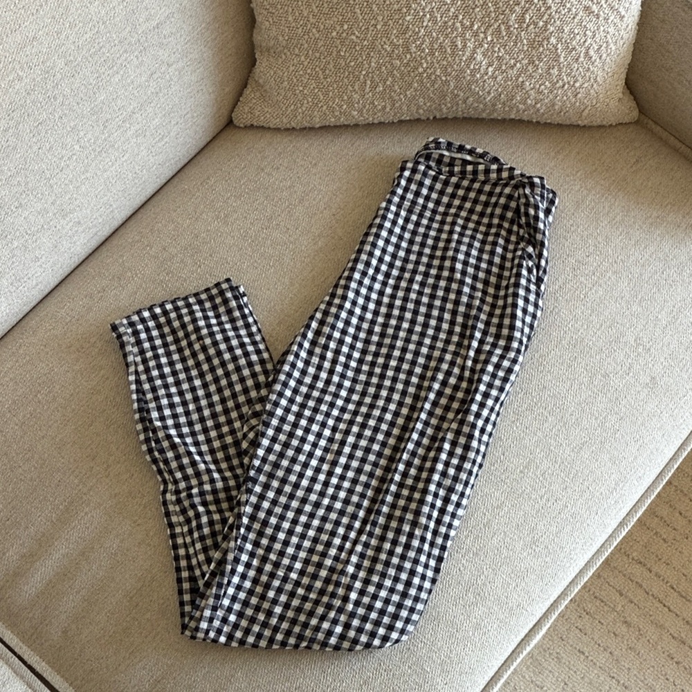 Zara Monochrome Checkered Trousers